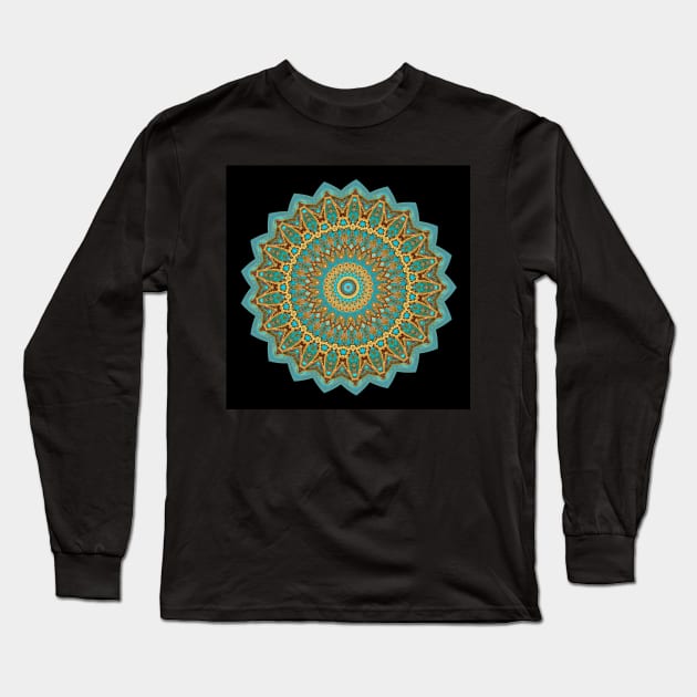 Dreamtile Kaleidoscope Pattern (Seamless) 12 Long Sleeve T-Shirt by Swabcraft